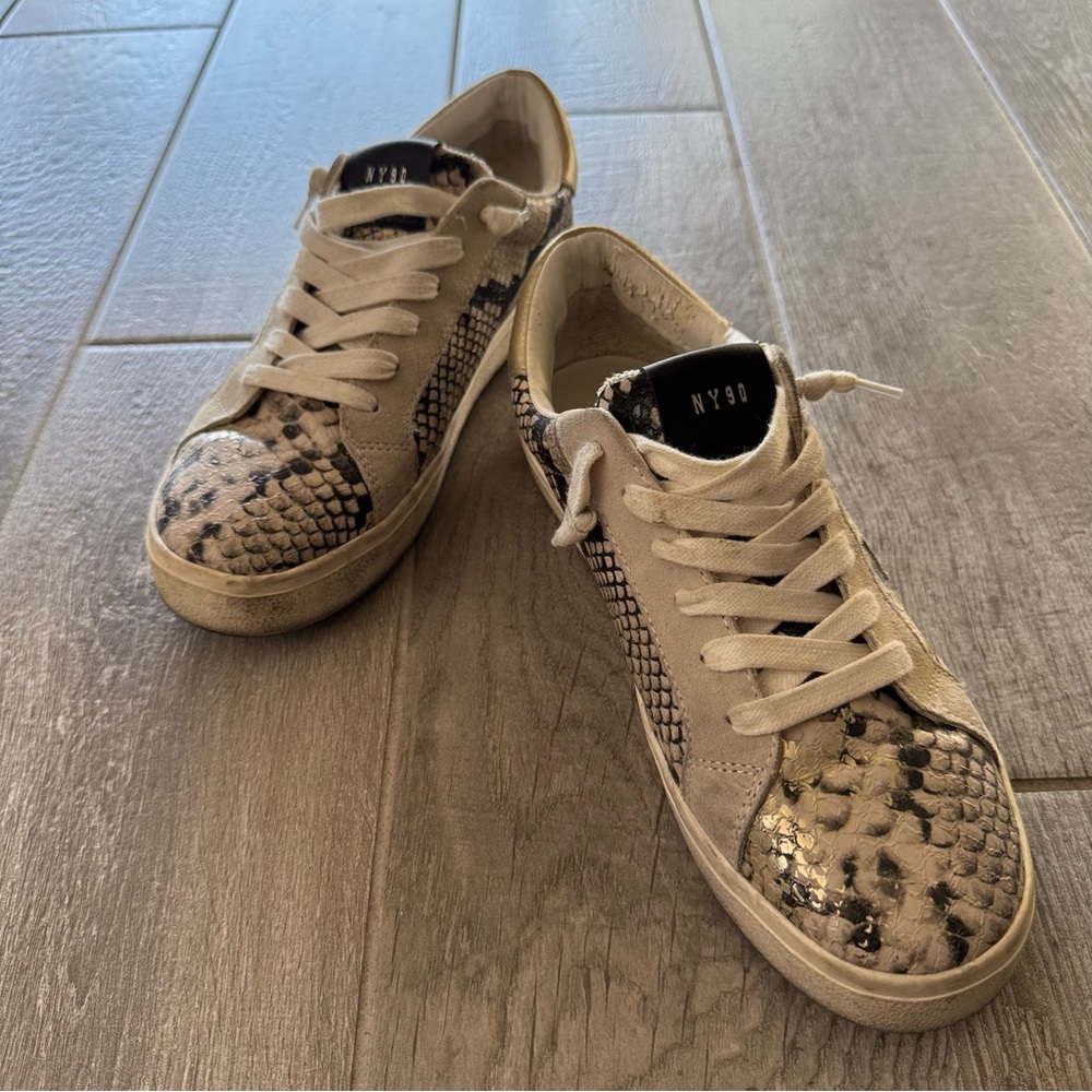 Steve Madden Snake Print Sneakers
